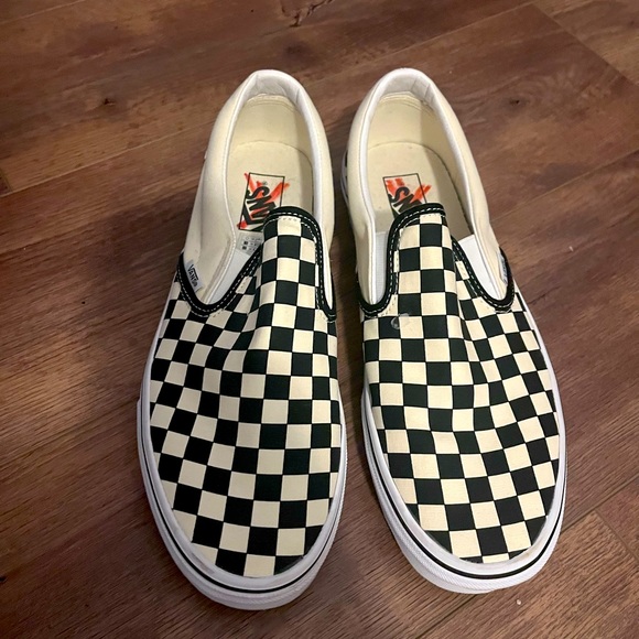 Vans Other - Vans Men’s black and white checkerboard slip on’s